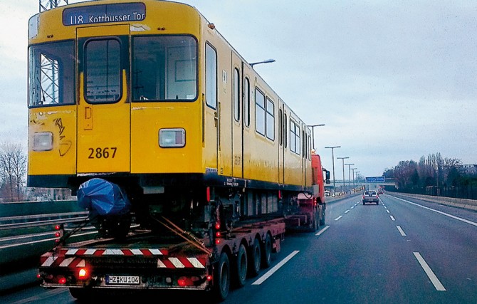 In Partnerschaft mit TKW-Junior wurden 2012 über 180 U-Bahn Wagons überführt.